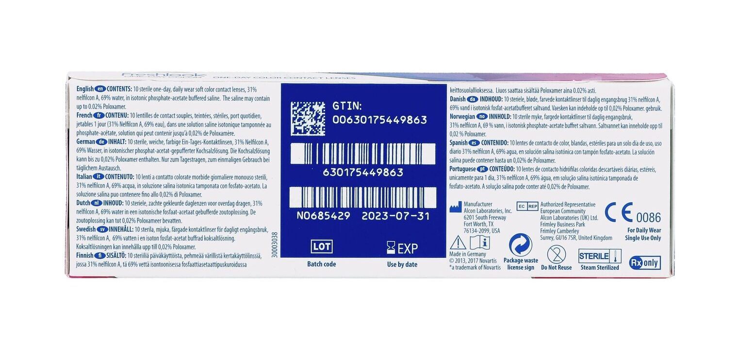 Freshlook One-Day Color Kontaktlinsen Freshlook McOptic