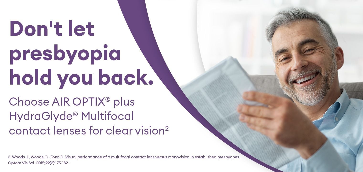 AIR OPTIX HydraGlyde multi - Boîte de 6 - Lentilles Mensuelle