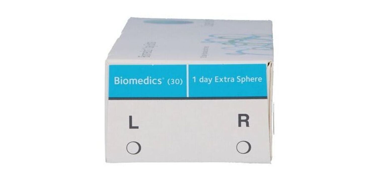 Biomedics 1 Day Extra - Boîte de 30 - Lentilles Journalière