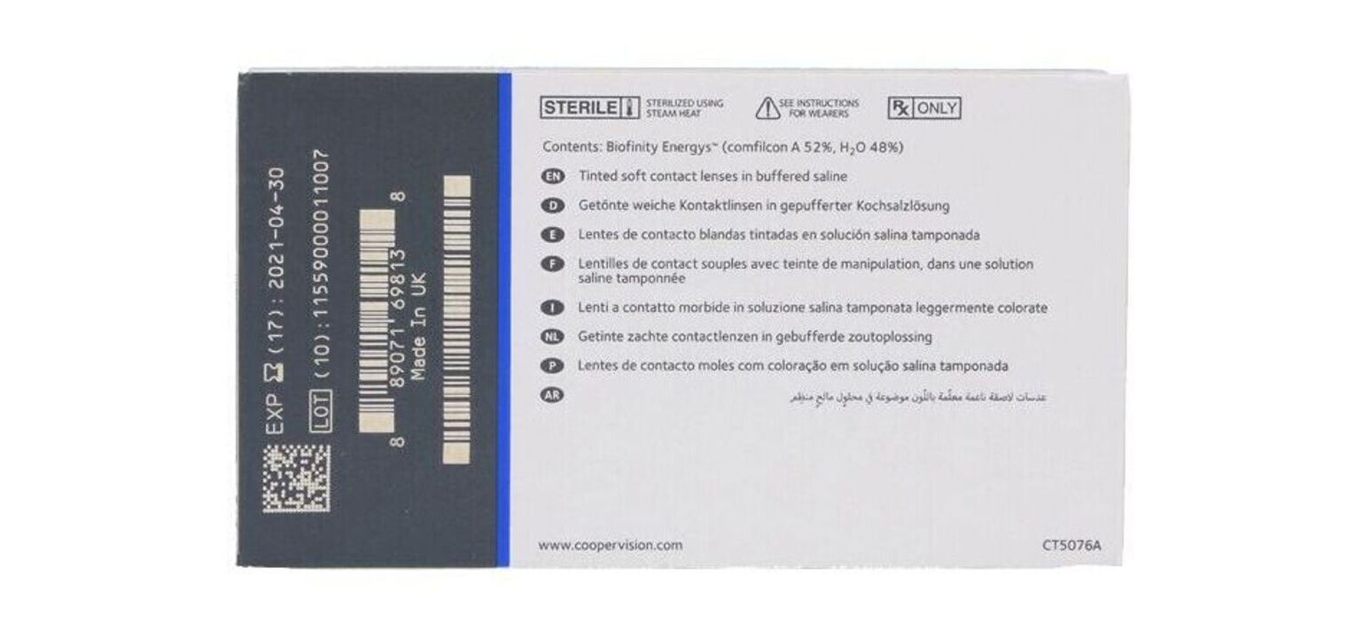 Biofinity Energys - 6er Schachtel - Monatslinsen