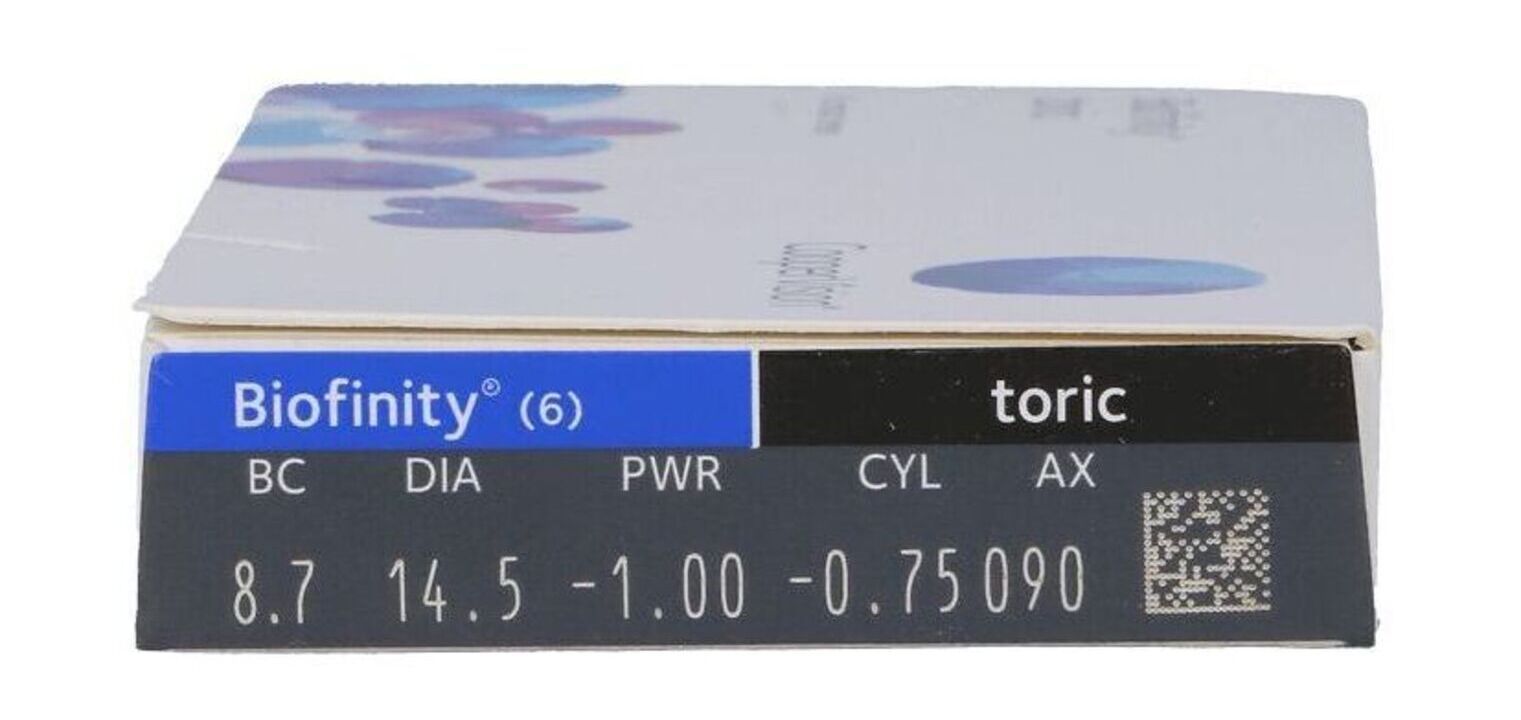 Biofinity toric - 6er Schachtel - Monatslinsen