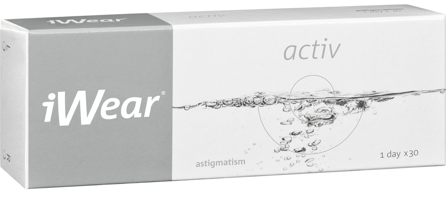 iWear Activ Astigmatism - Boîte de 30 - Lentilles Journalière
