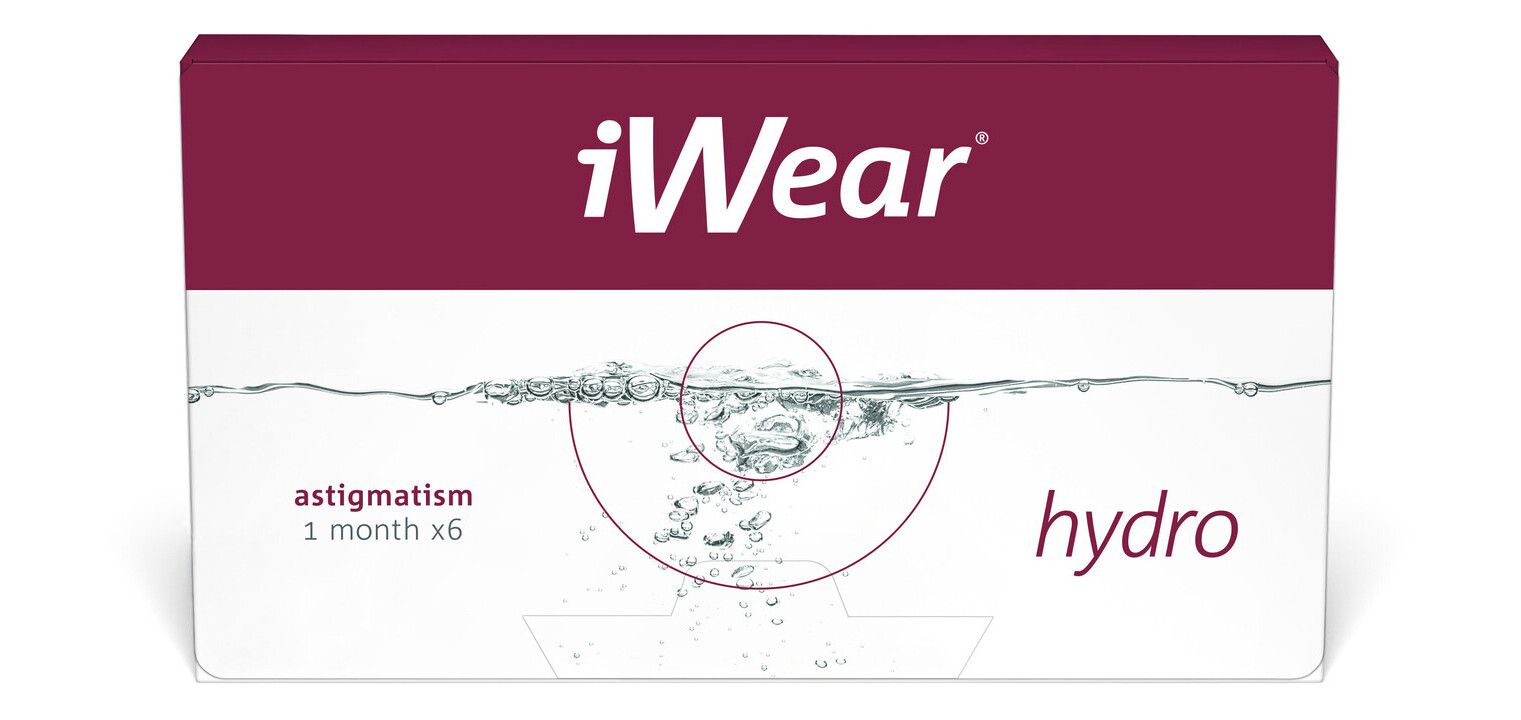 iWear Hydro Astigmatism - Boîte de 6 - Lentilles Mensuelle