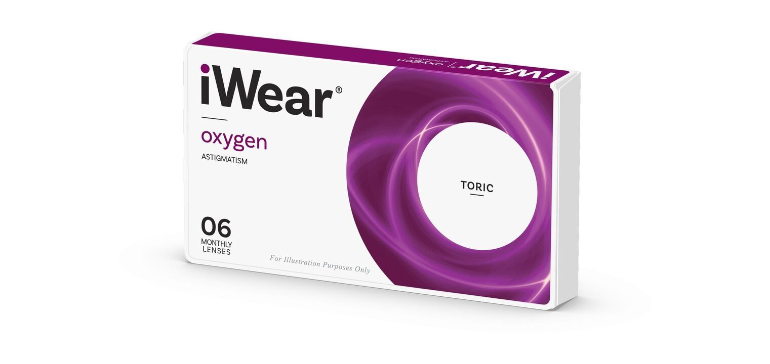 iWear Oxygen Astigmatism - 6er Schachtel - Monatslinsen