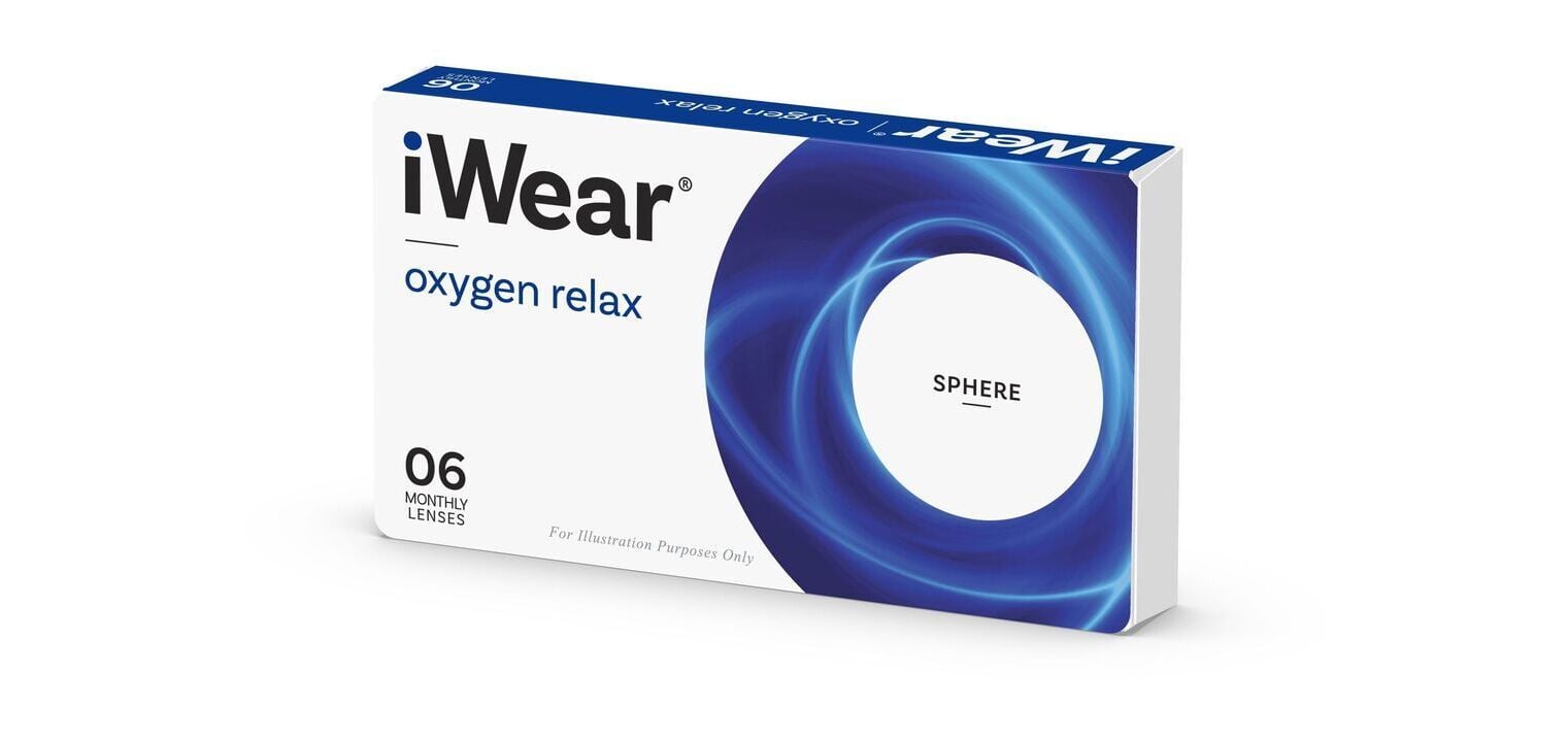 iWear Oxygen Relax - 6er Schachtel - Monatslinsen