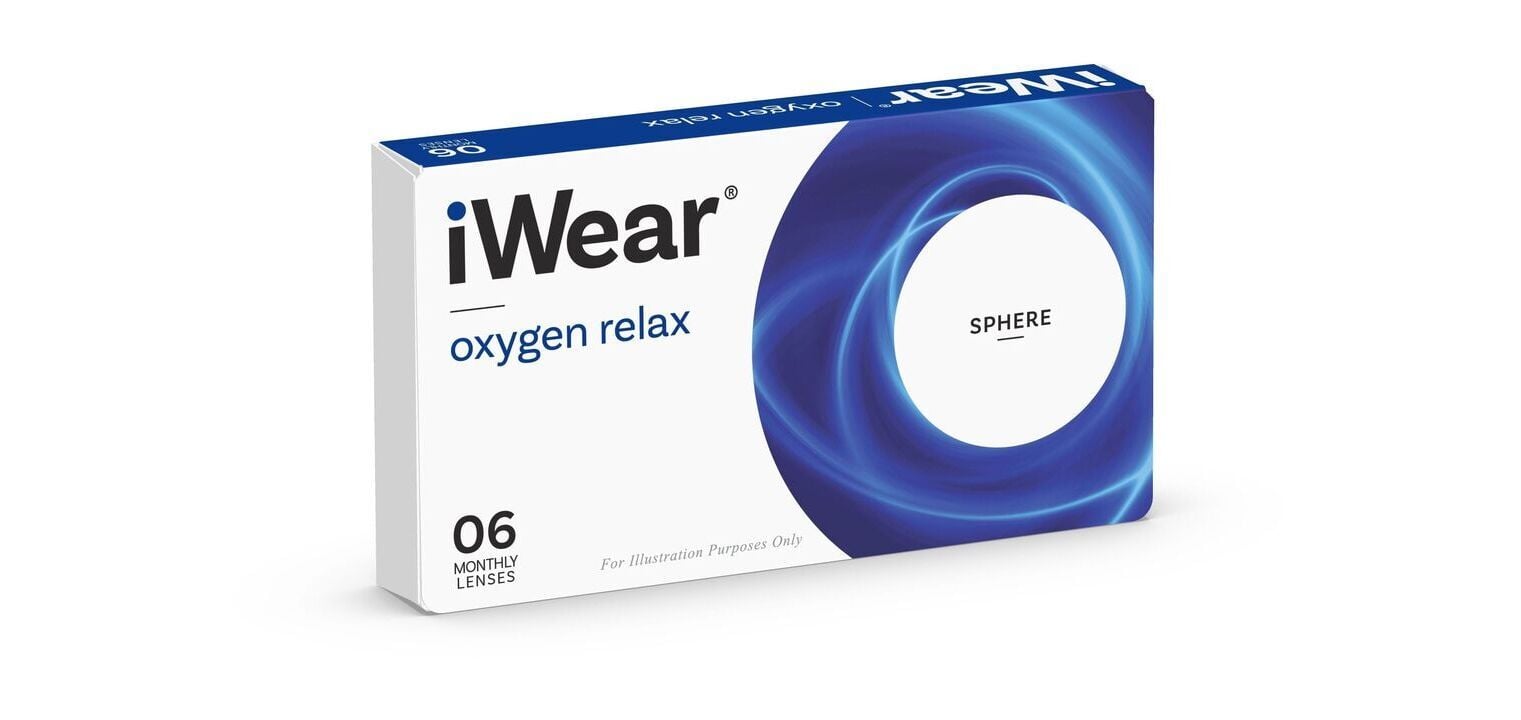iWear Oxygen Relax - 6er Schachtel - Monatslinsen