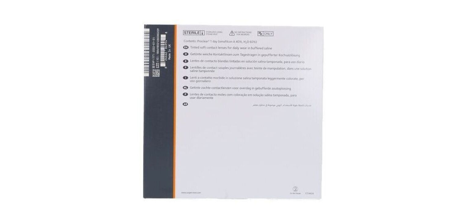 Proclear 1 Day - Boîte de 90 - Lentilles Journalière
