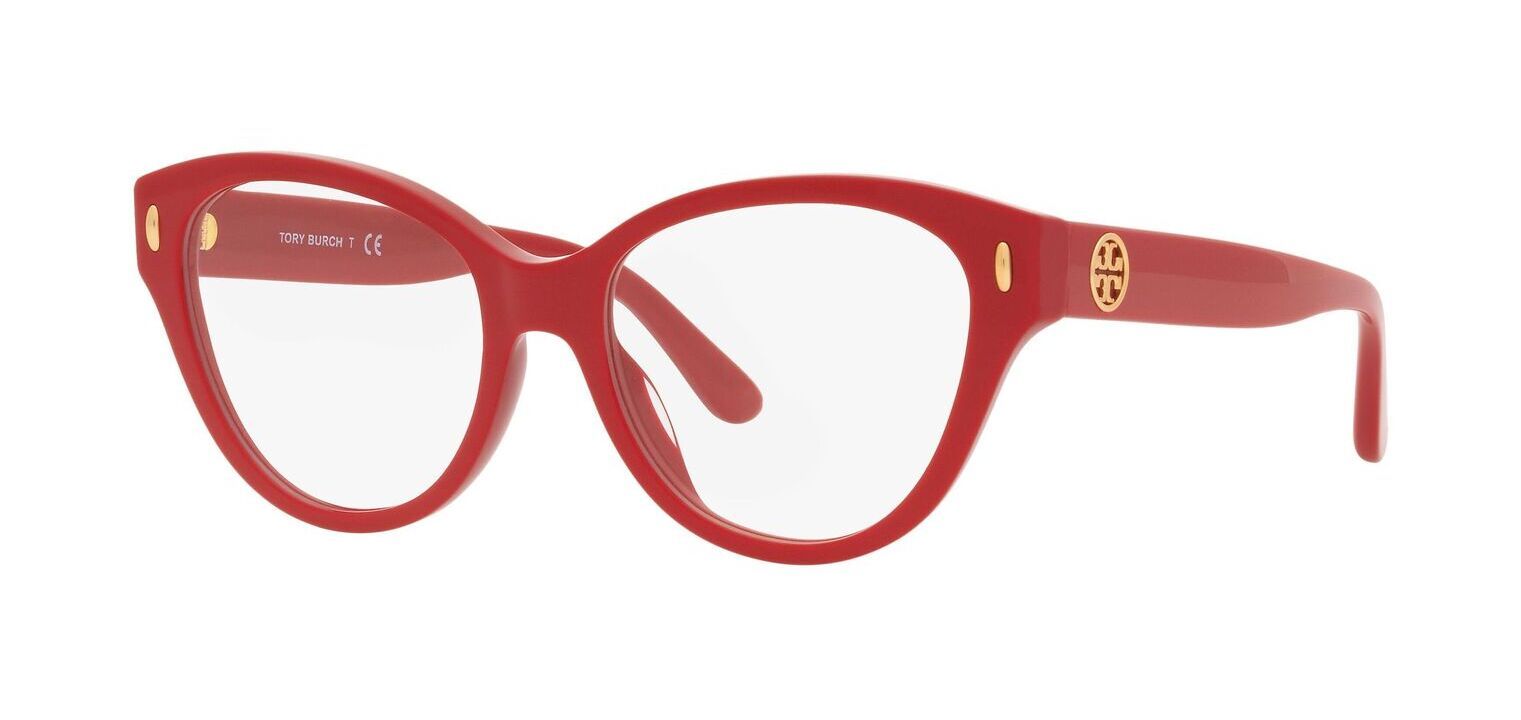 Tory Burch Schmetterling Brillen 0TY2122U Rot für Damen