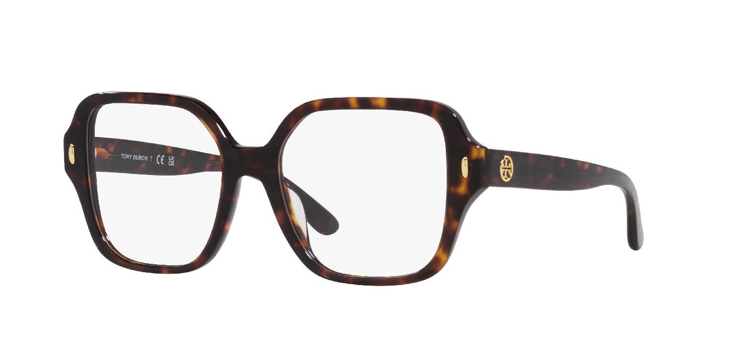 Tory Burch Quadratisch Brillen 0TY2134U Schildpatt für Damen
