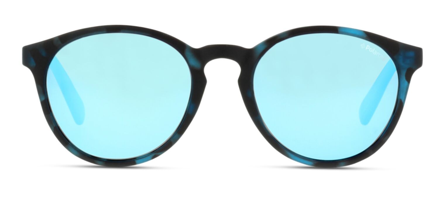 Lunettes de soleil Polaroid Kids Ovale PLD 8024/S Bleu pour Enfant