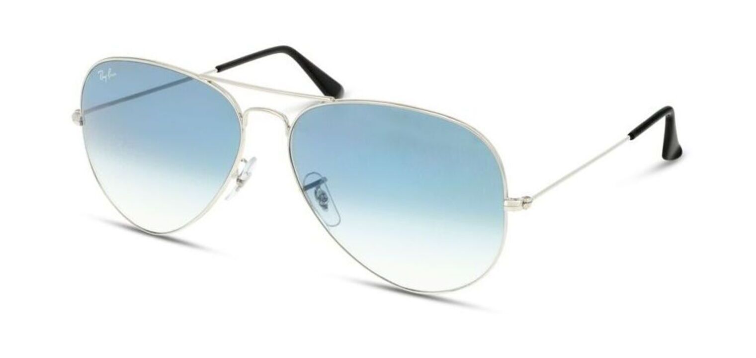 Lunettes de soleil Ray-Ban Aviator 3025 Argenté pour Homme-Femme