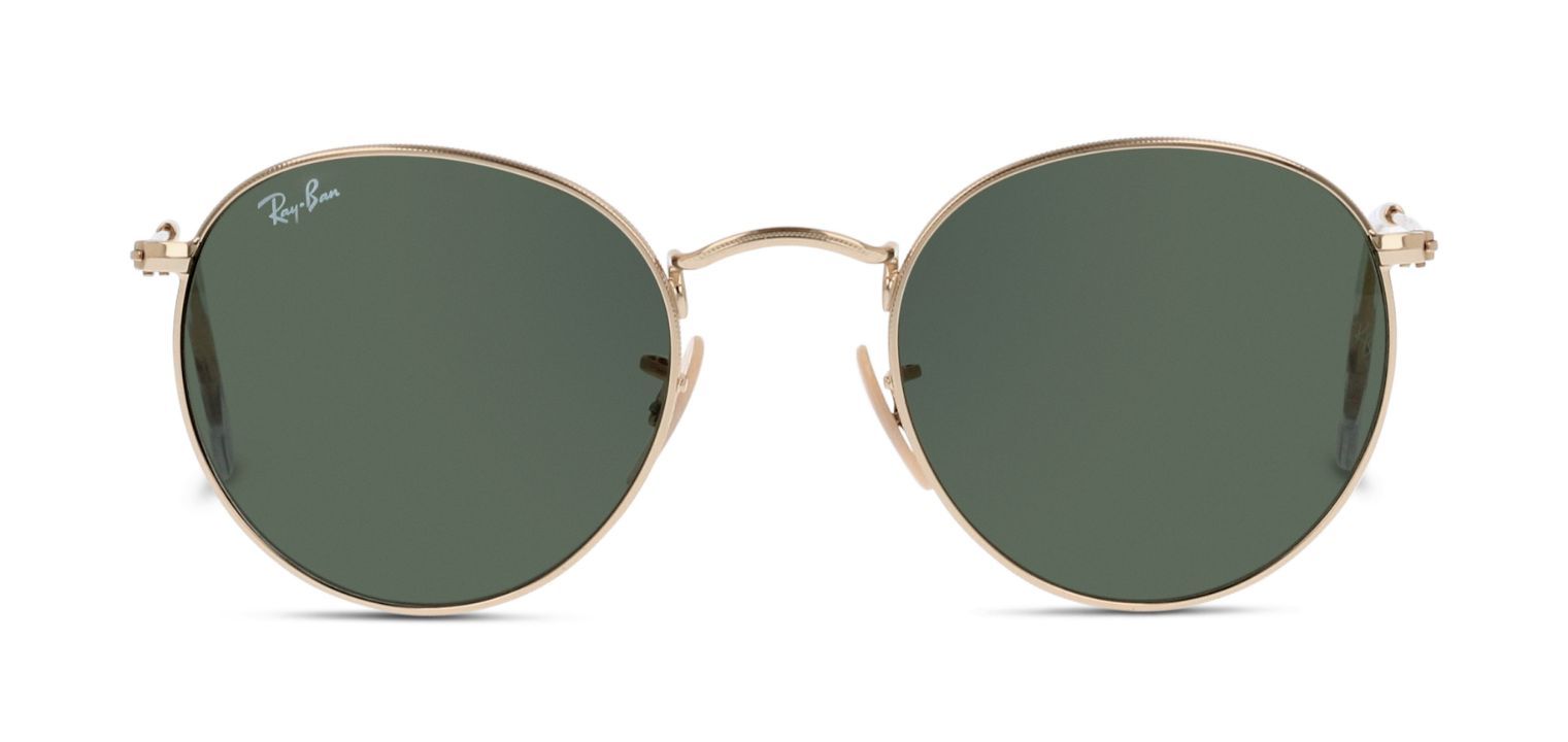 Lunettes de soleil Ray-Ban Ronde 0RB3447 Doré pour Homme