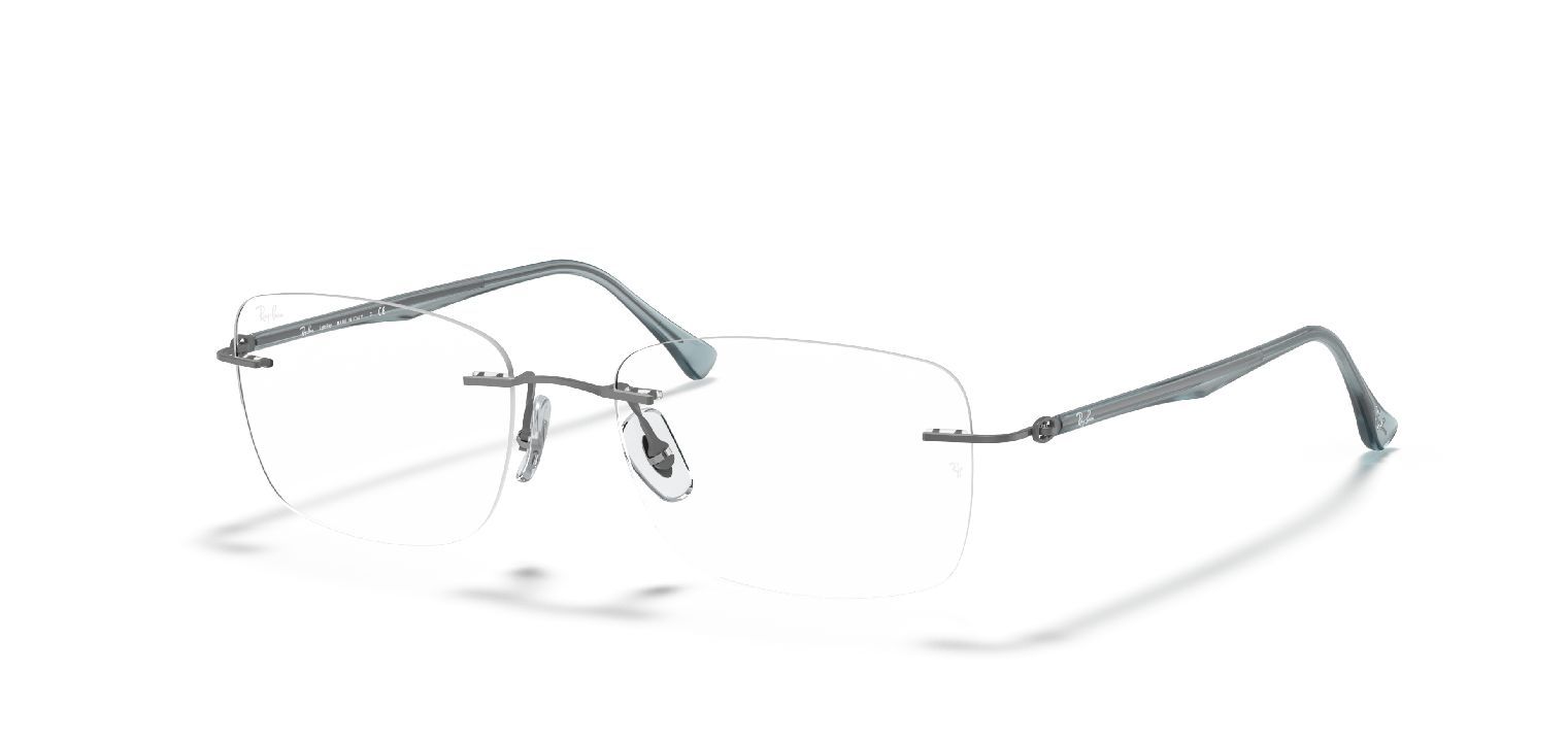 Ray-Ban Rechteckig Brillen 0RX8725 Grau für Damen/Herren