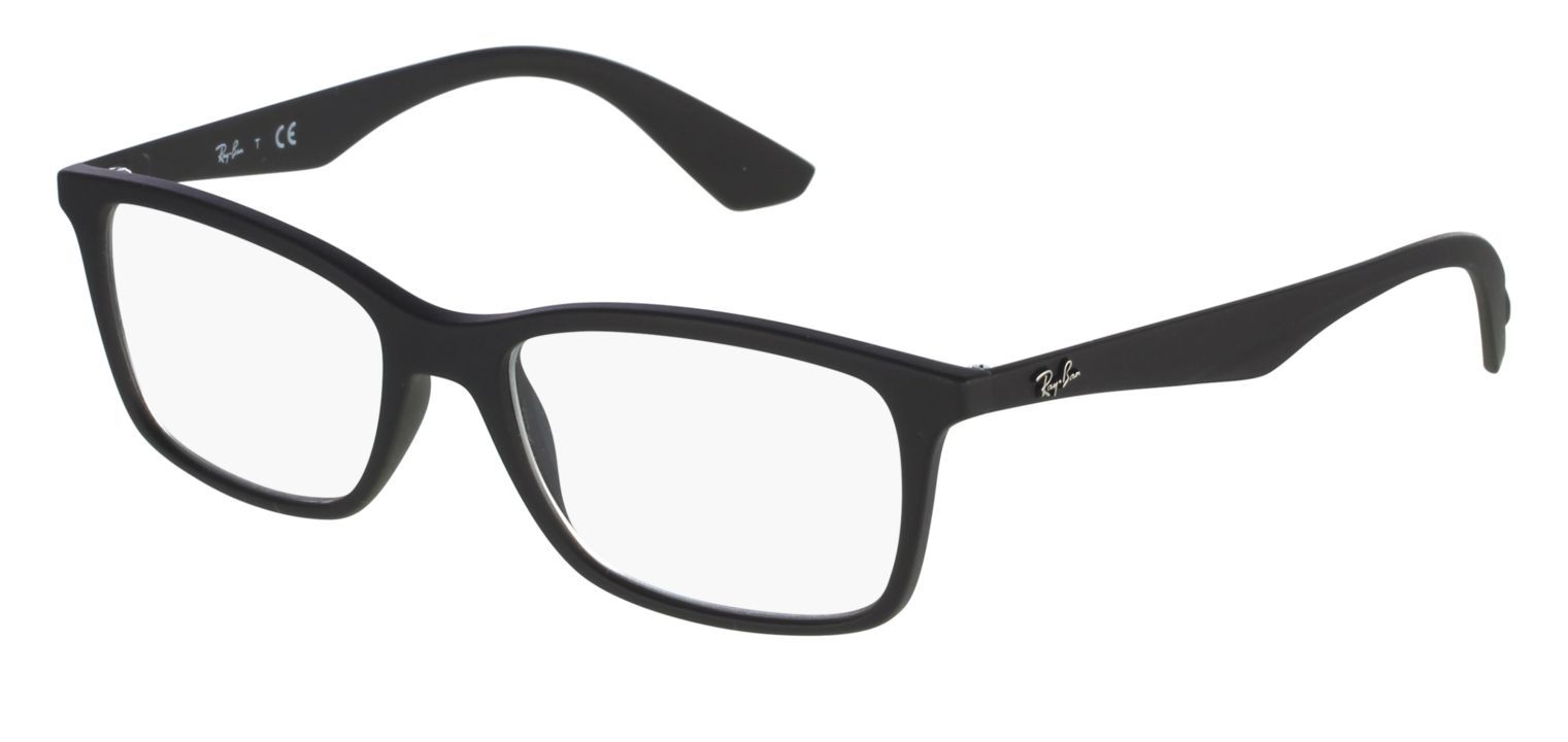 Ray-Ban Rechteckig Brillen 0RX7047 Schwarz für Damen/Herren