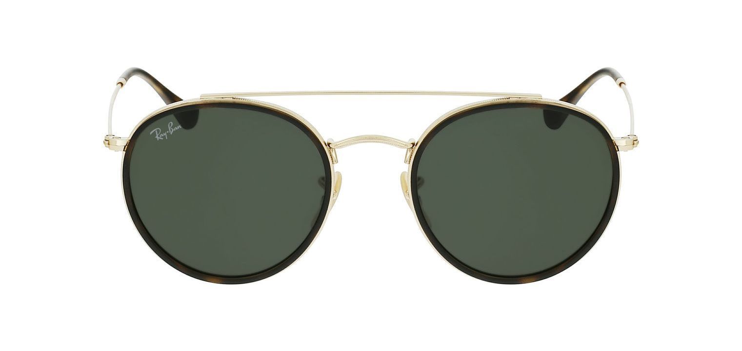 Ray-Ban Rund Sonnenbrillen 0RB3647N Gold für Damen/Herren