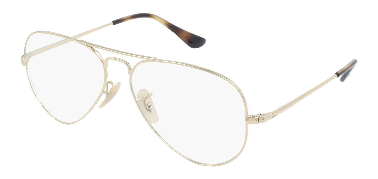 Ray-Ban Aviator Brillen 0RX6489 Gold für Damen/Herren
