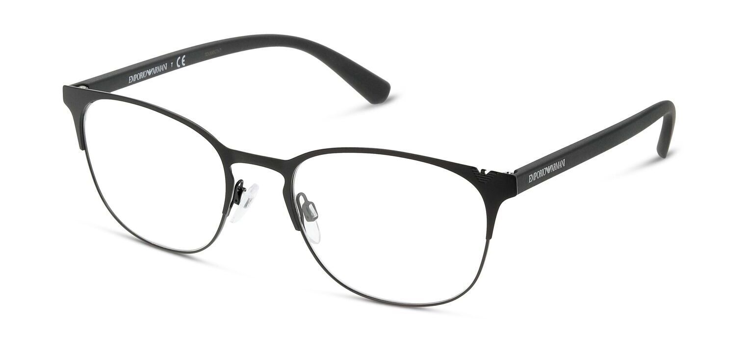 Emporio Armani Oval Brillen 0EA1059 Mattschwarz für Herren
