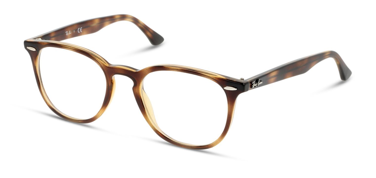 Lunettes de vue Ray-Ban Ovale RX7159 Havana pour Homme-Femme