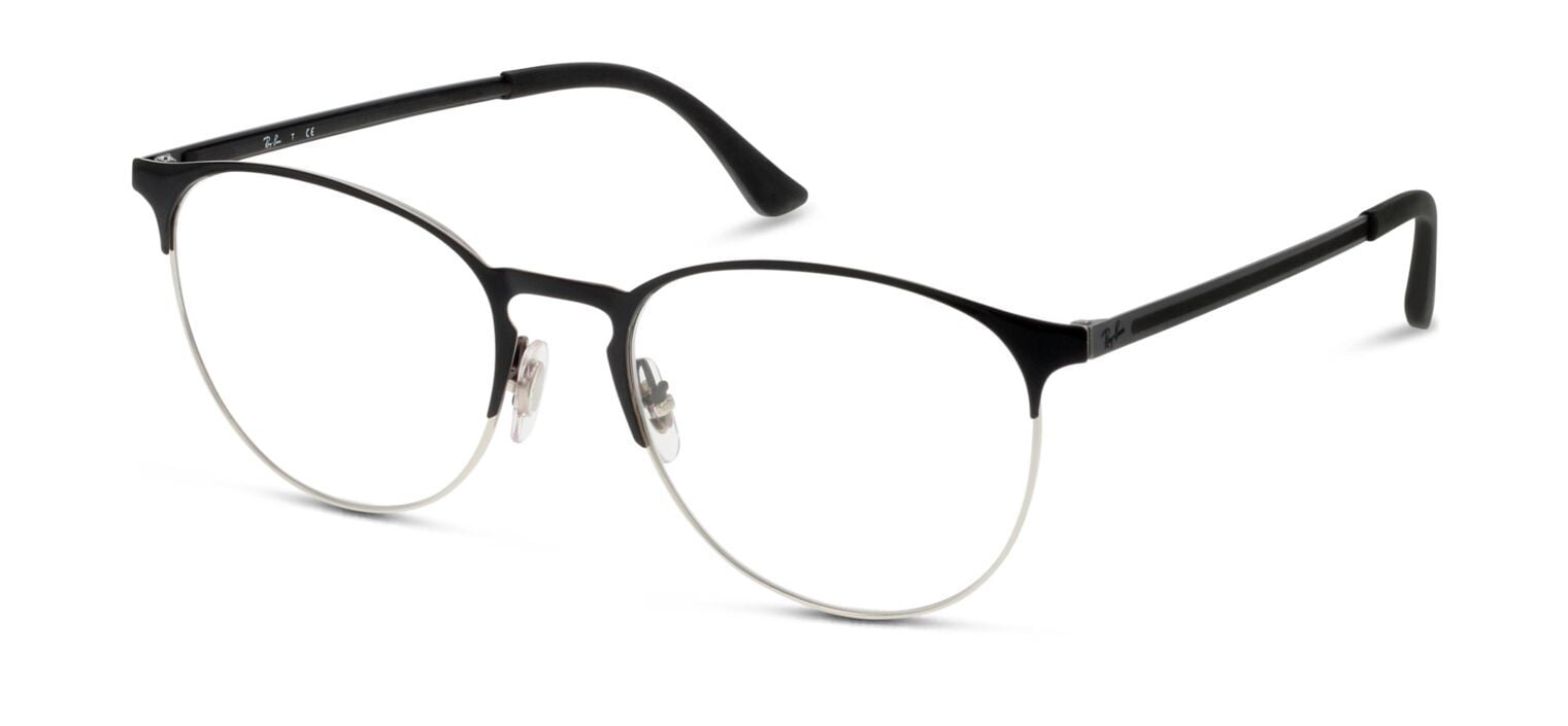 Lunettes de vue Ray-Ban Ronde 6375 Argenté pour Homme-Femme