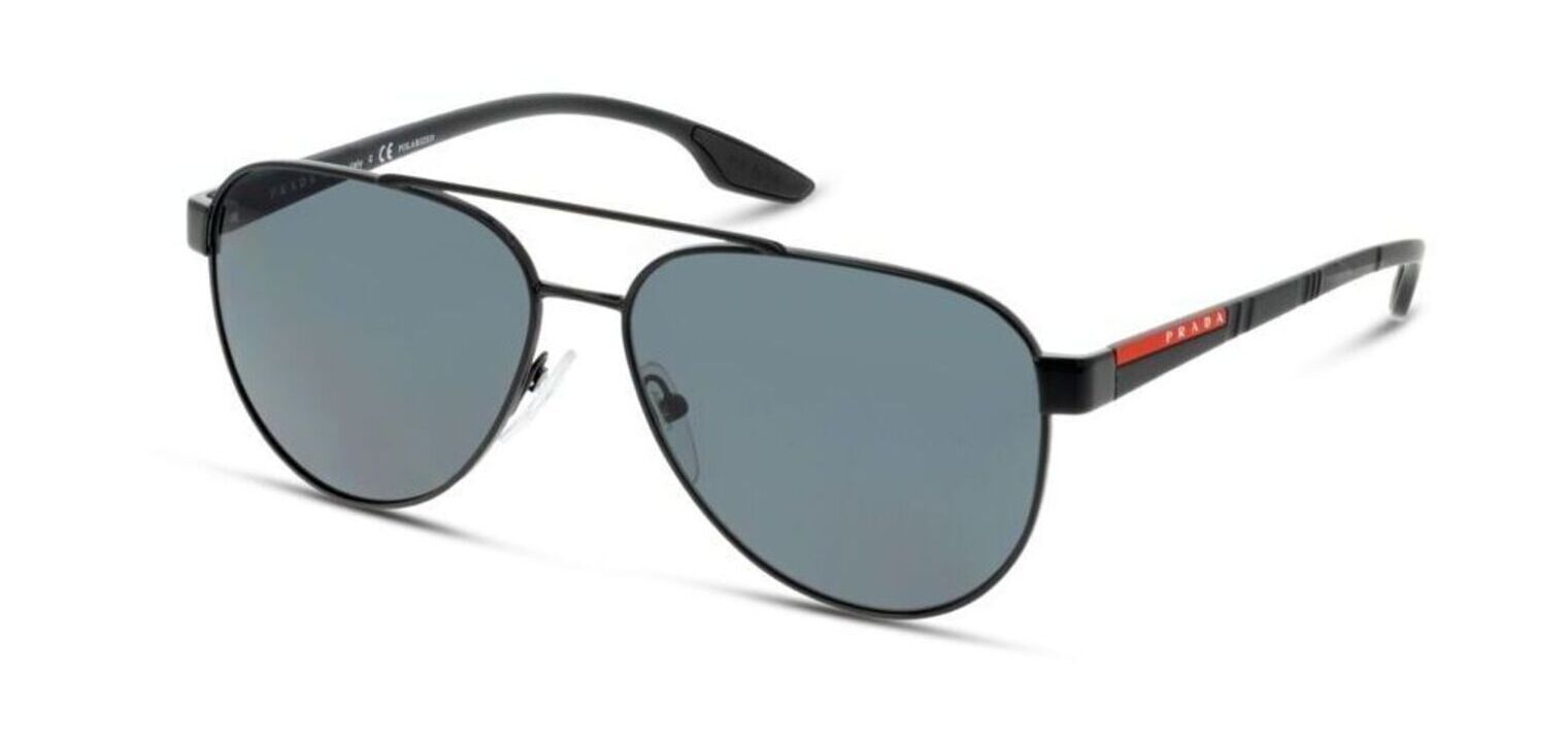 Prada Linea Rossa Aviator Sonnenbrillen 0PS 54TS Schwarz für Herren
