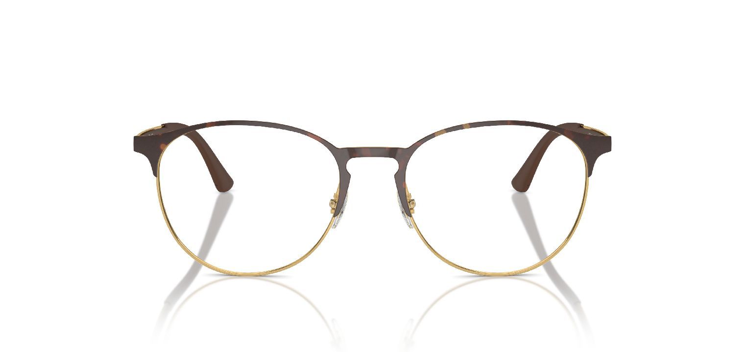 Ray-Ban Rund Brillen 0RX6375 Havana für Damen/Herren