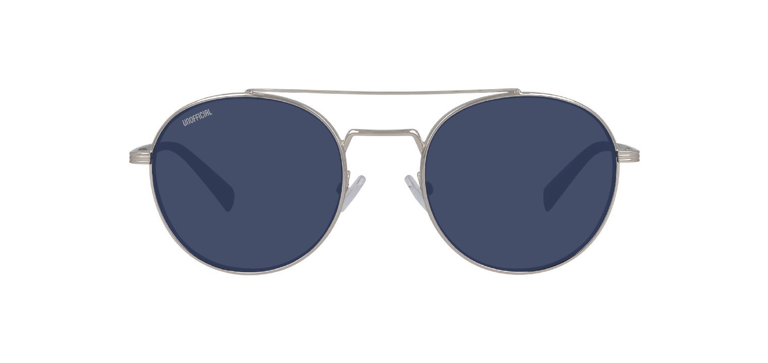 Unofficial Rund Sonnenbrillen 0UO5139 Sillber für Herren