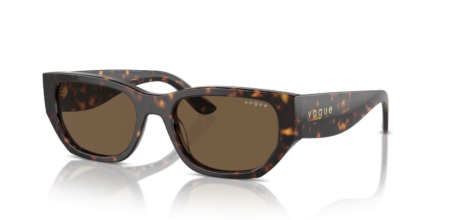 Vogue Rechteckig Sonnenbrillen 0VO5586S Schildpatt für Damen