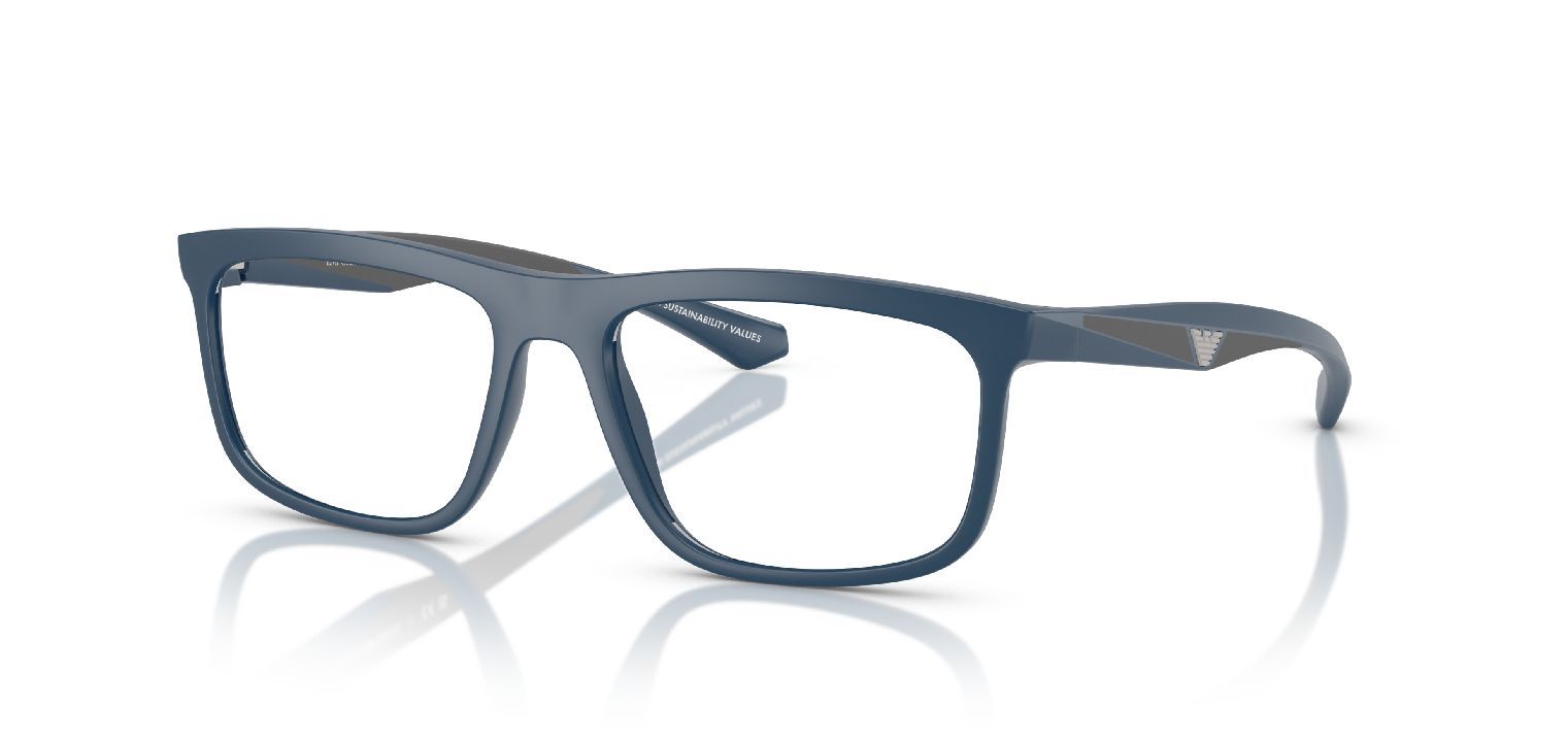 Lunettes de vue Emporio Armani Carré 0EA3246 Bleu pour Homme