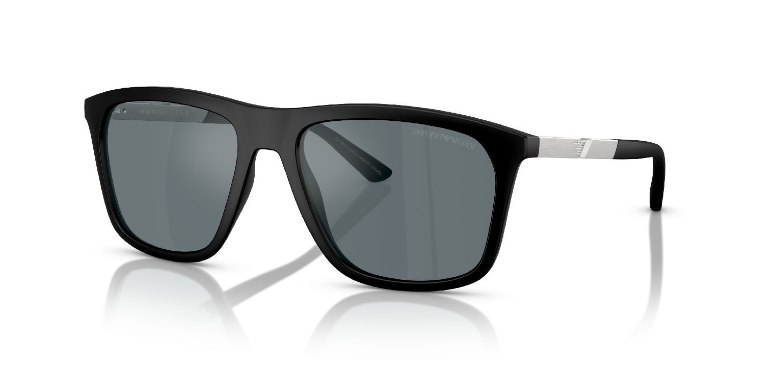 Emporio Armani Quadratisch Sonnenbrillen 0EA4237 Schwarz für Herren