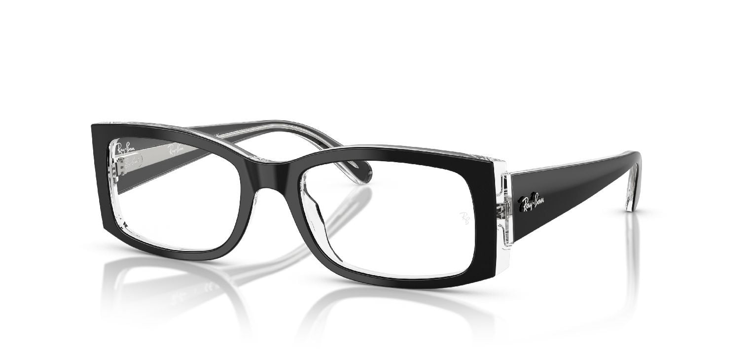 Ray-Ban Quadratisch Brillen 0RX5434 Schwarz für Damen