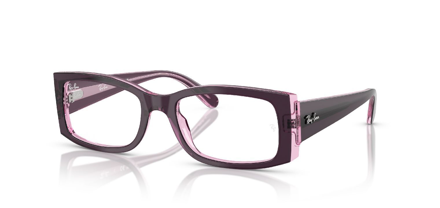 Ray-Ban Quadratisch Brillen 0RX5434 Violett für Damen