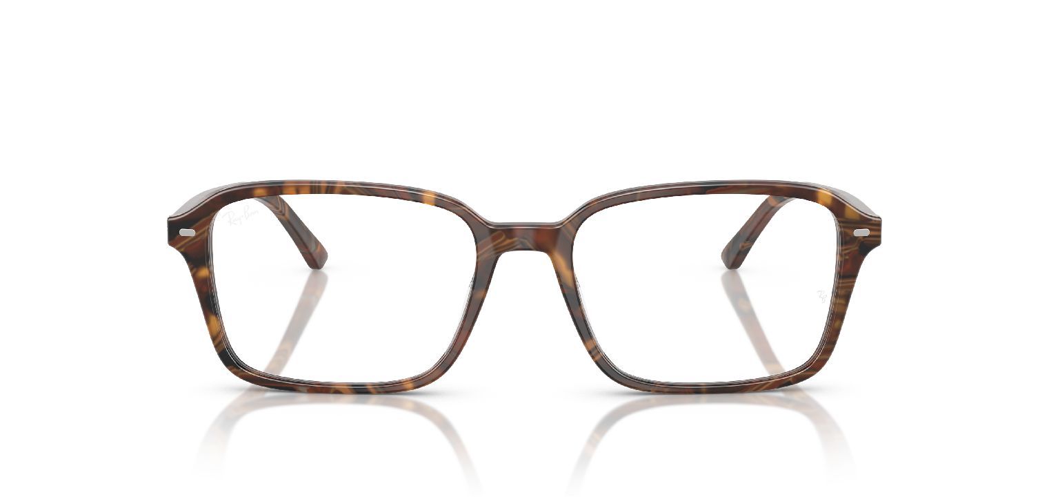 Ray-Ban Quadratisch Brillen 0RX5431 Braun für Damen/Herren