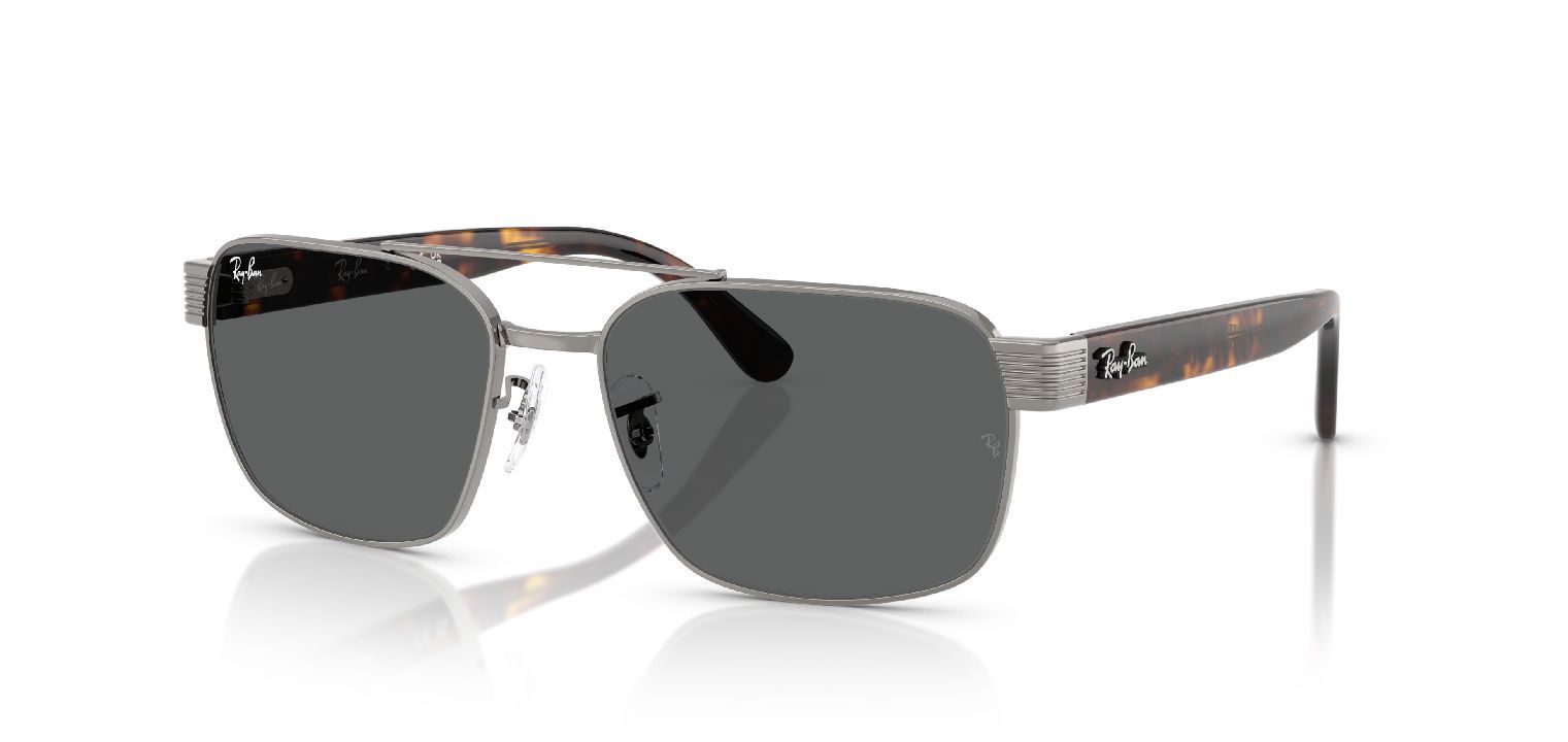 Lunettes de soleil Ray-Ban Carré 0RB3751 Gris pour Homme-Femme
