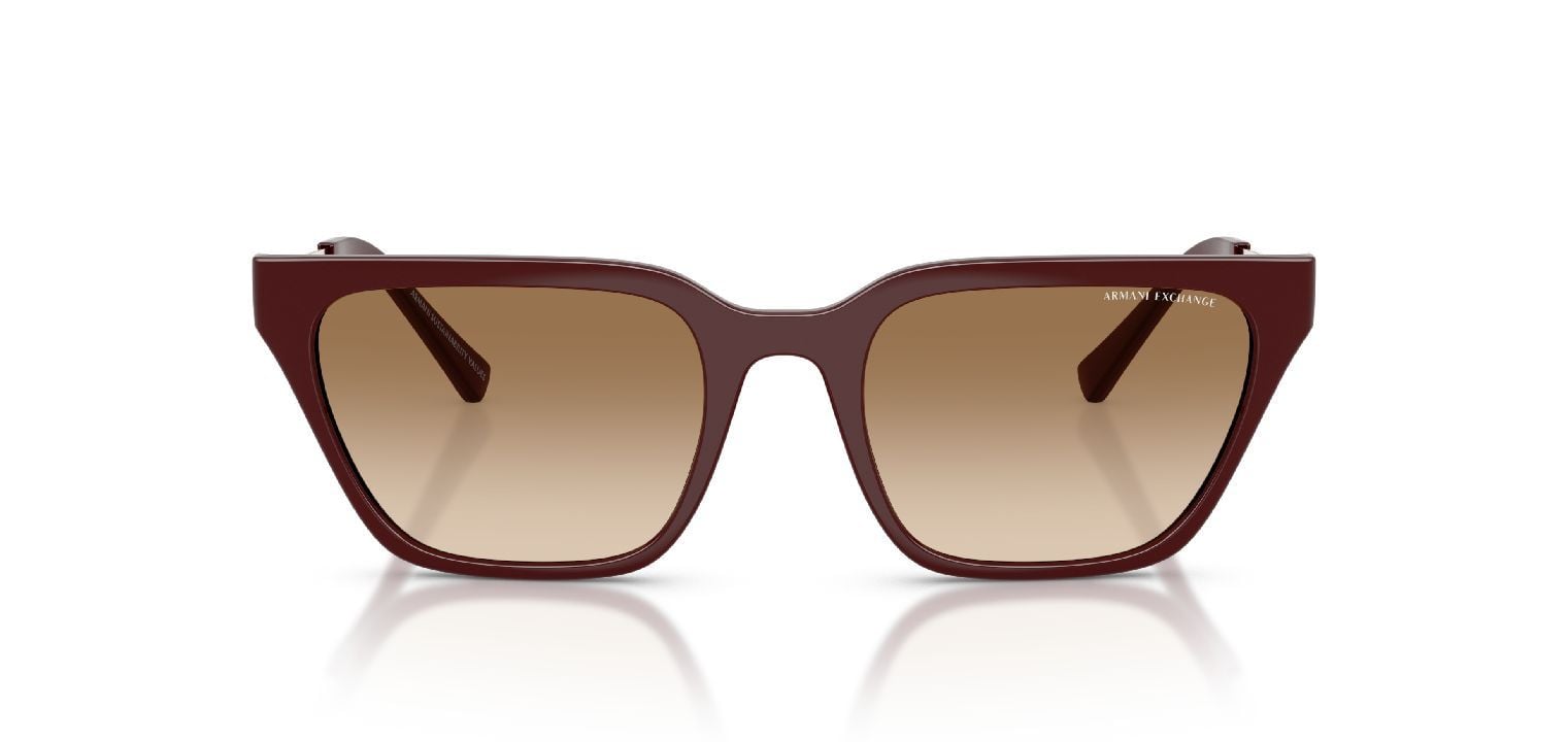 Lunettes de soleil Armani Exchange Papillon 0AX4158S Rouge pour Femme