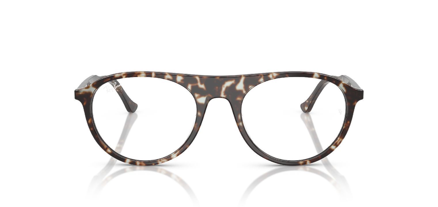 Ray-Ban Quadratisch Brillen 0RX5441 Havana für Damen/Herren