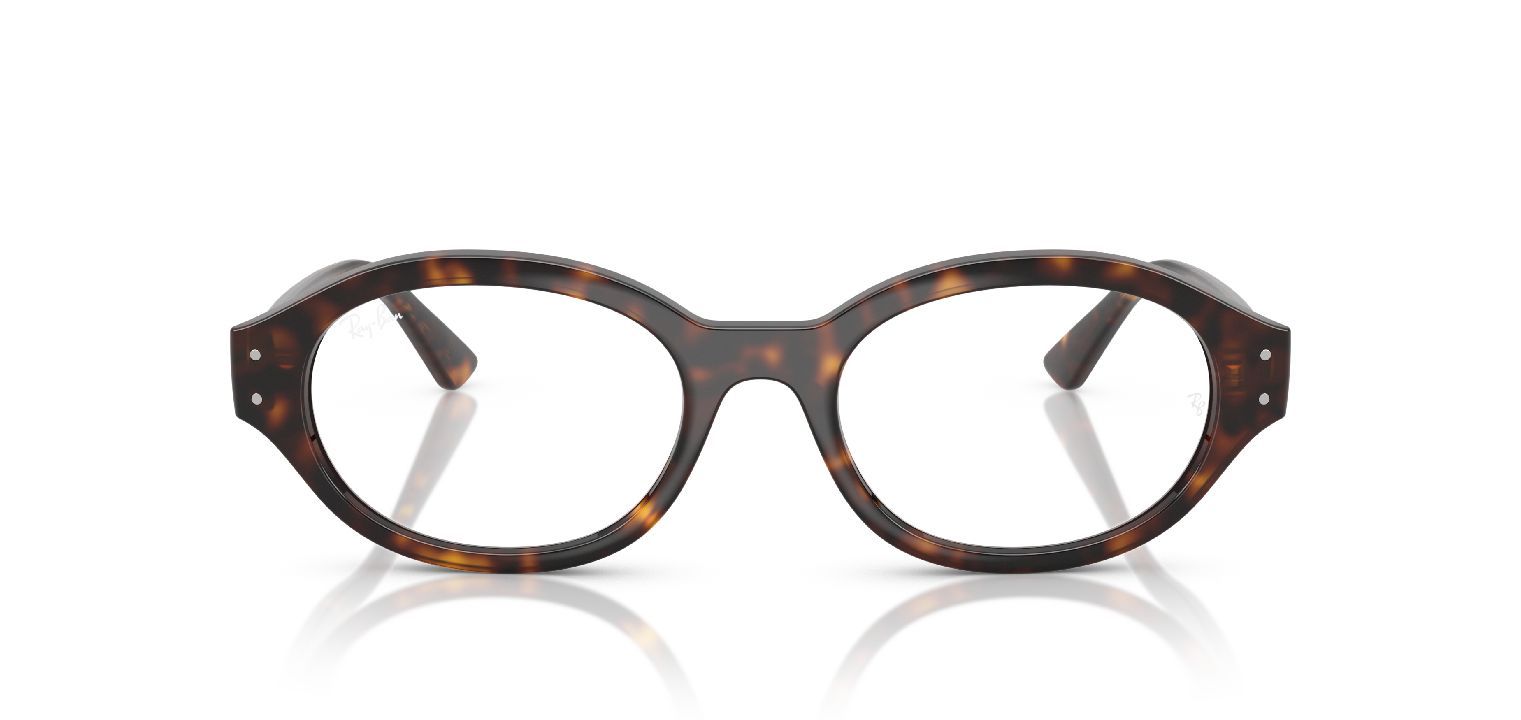 Ray-Ban Oval Brillen 0RX7257 Havana für Damen/Herren