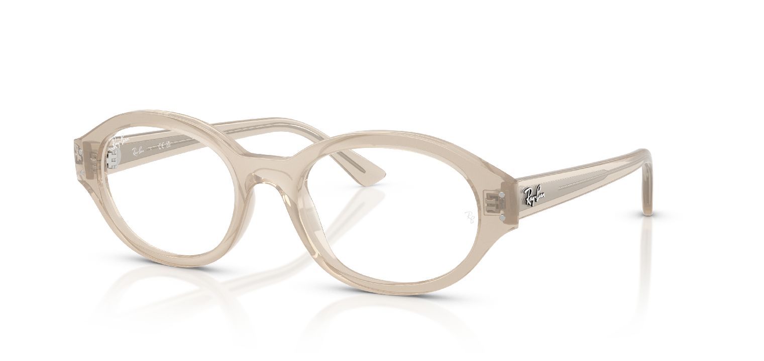 Ray-Ban Oval Brillen 0RX7257 Weiss für Damen/Herren