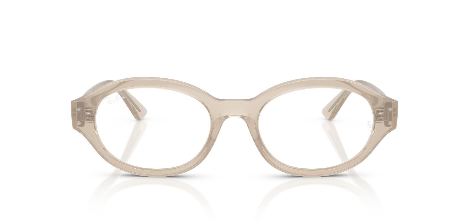 Ray-Ban Oval Brillen 0RX7257 Weiss für Damen/Herren