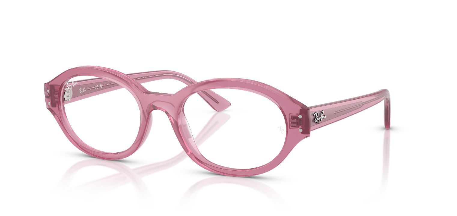 Ray-Ban Oval Brillen 0RX7257 Rosa für Damen/Herren
