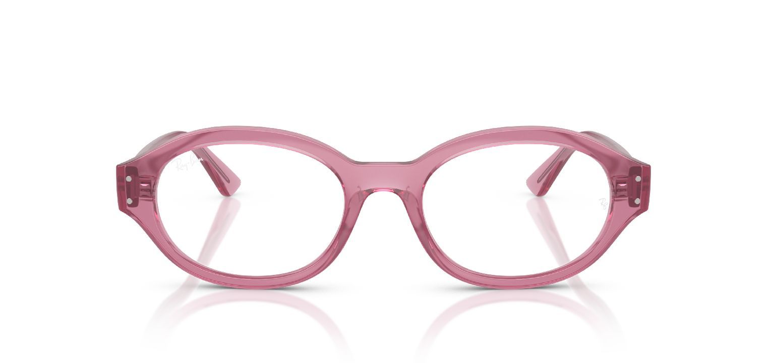 Ray-Ban Oval Brillen 0RX7257 Rosa für Damen/Herren
