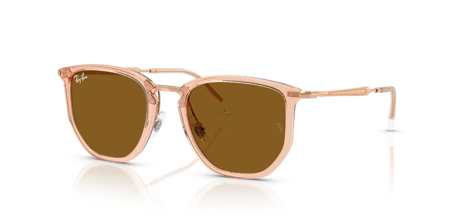 Ray-Ban Rund Sonnenbrillen 0RB4451 Beige für Damen/Herren