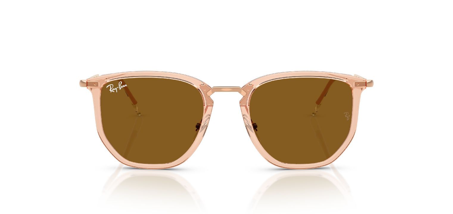 Ray-Ban Rund Sonnenbrillen 0RB4451 Beige für Damen/Herren