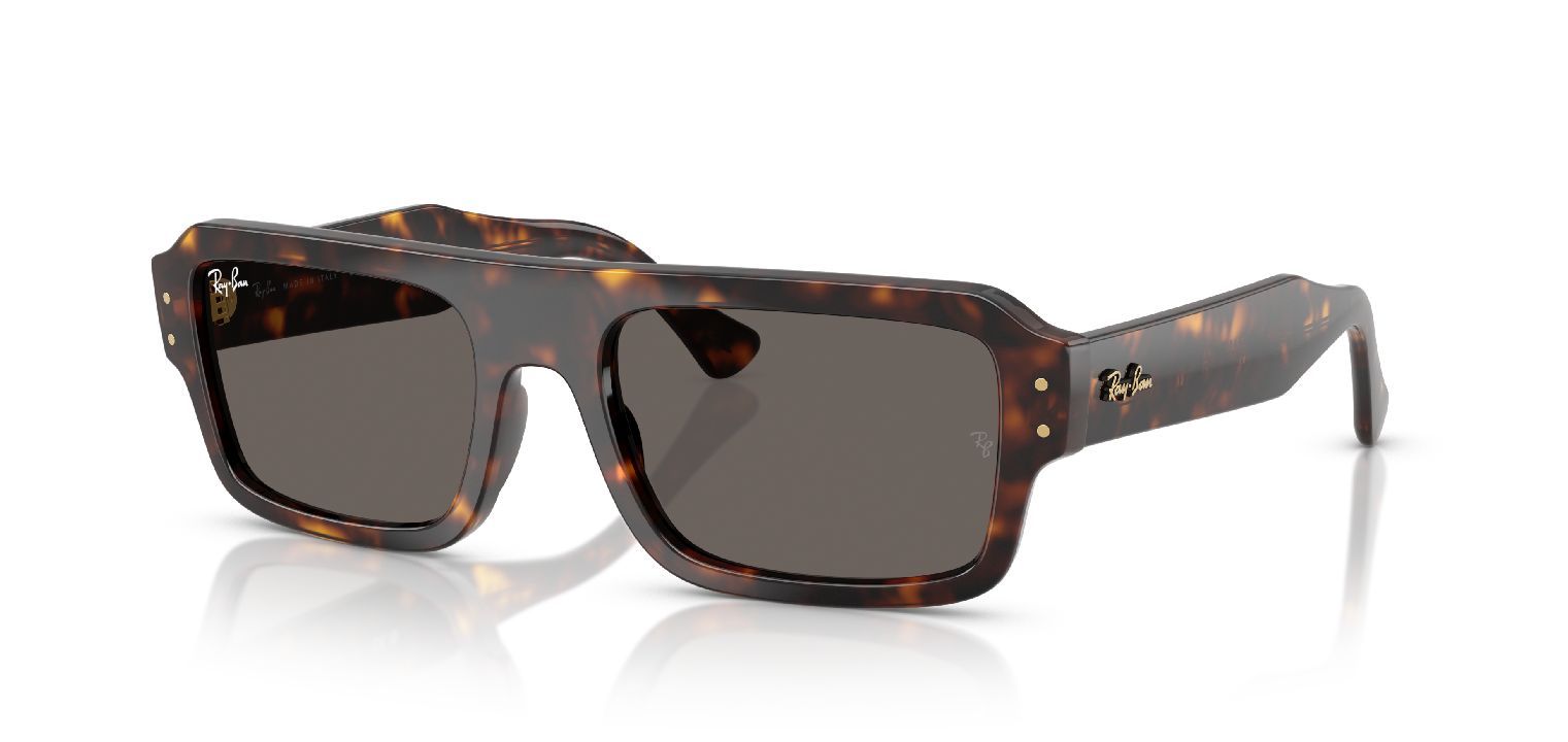 Ray-Ban Rechteckig Sonnenbrillen 0RB4454 Havana für Damen/Herren