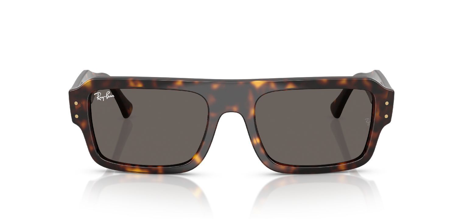 Ray-Ban Rechteckig Sonnenbrillen 0RB4454 Havana für Damen/Herren