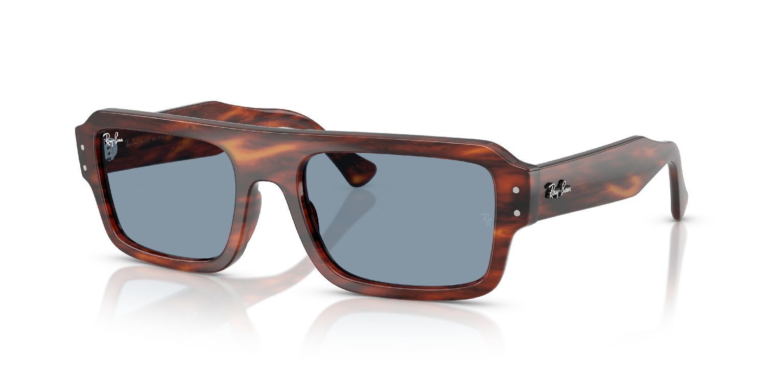 Ray-Ban Rechteckig Sonnenbrillen 0RB4454 Havana für Damen/Herren