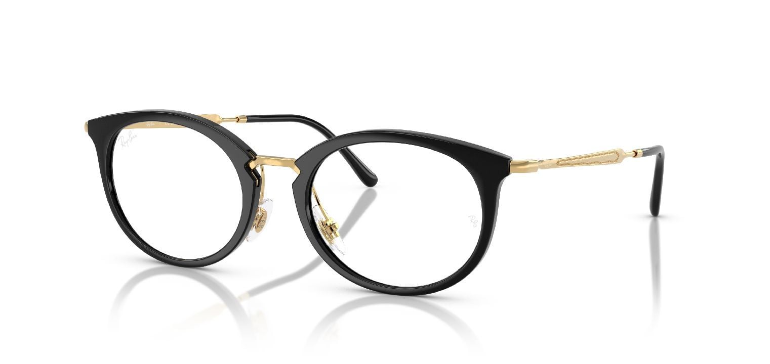 Ray-Ban Oval Brillen 0RX7255 Schwarz für Damen/Herren