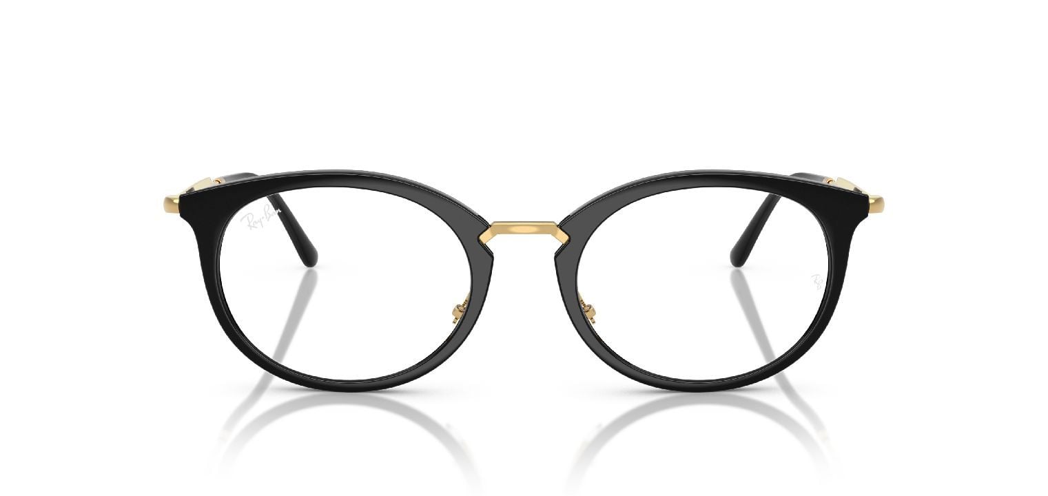 Ray-Ban Oval Brillen 0RX7255 Schwarz für Damen/Herren