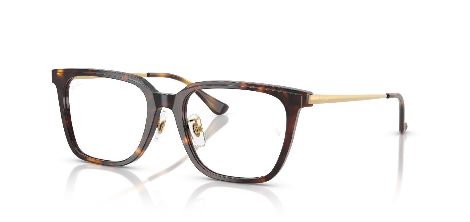 Ray-Ban Quadratisch Brillen 0RX5442D Havana für Herren