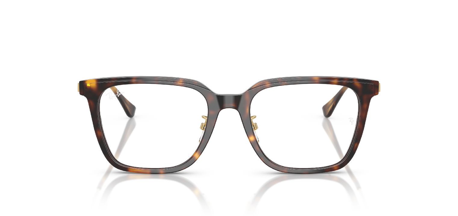 Ray-Ban Quadratisch Brillen 0RX5442D Havana für Herren