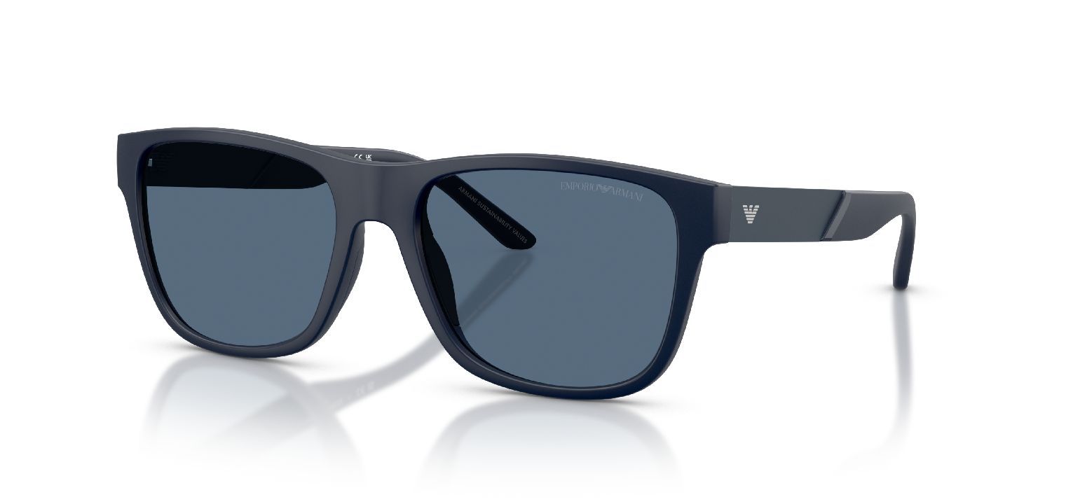 Emporio Armani Quadratisch Sonnenbrillen 0EA4243 Blau für Herren